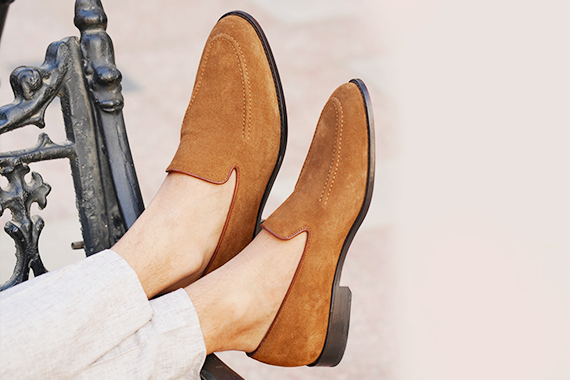 Carter Loafer - Cognac Suede