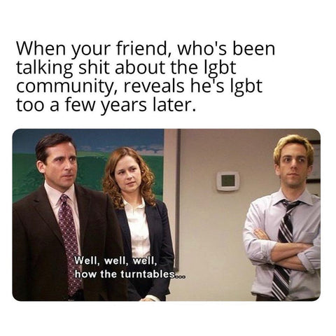 Best gay and lesbian memes, the office lgbt meme