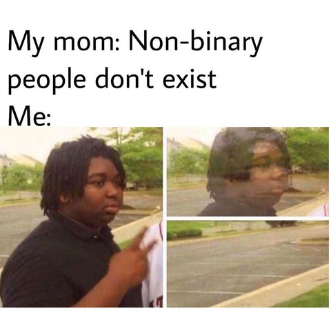 Best lgbt memes, non binary teen meme