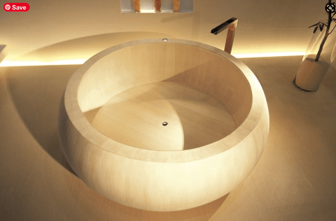 Japanese-style soaking tub