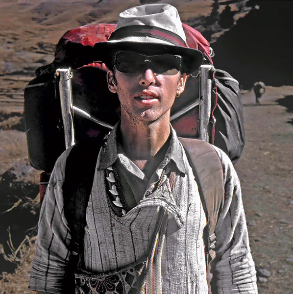 John Wehrheim backpacking in 1973