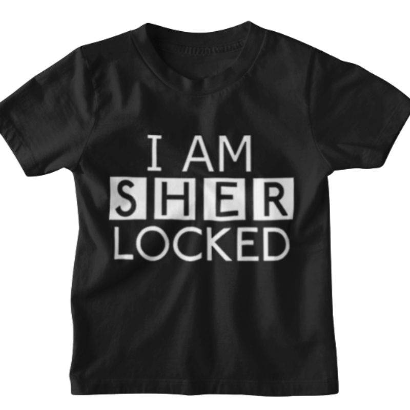 Funny Sherlock Holmes Kids Unisex T Shirt I Am Sherlocked Gift Shirtpot