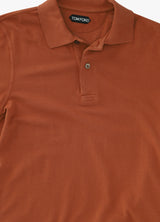 Tom Ford Olive Tennis Piquet Polo Garment Dyed |  SHOPAMICIS.COM