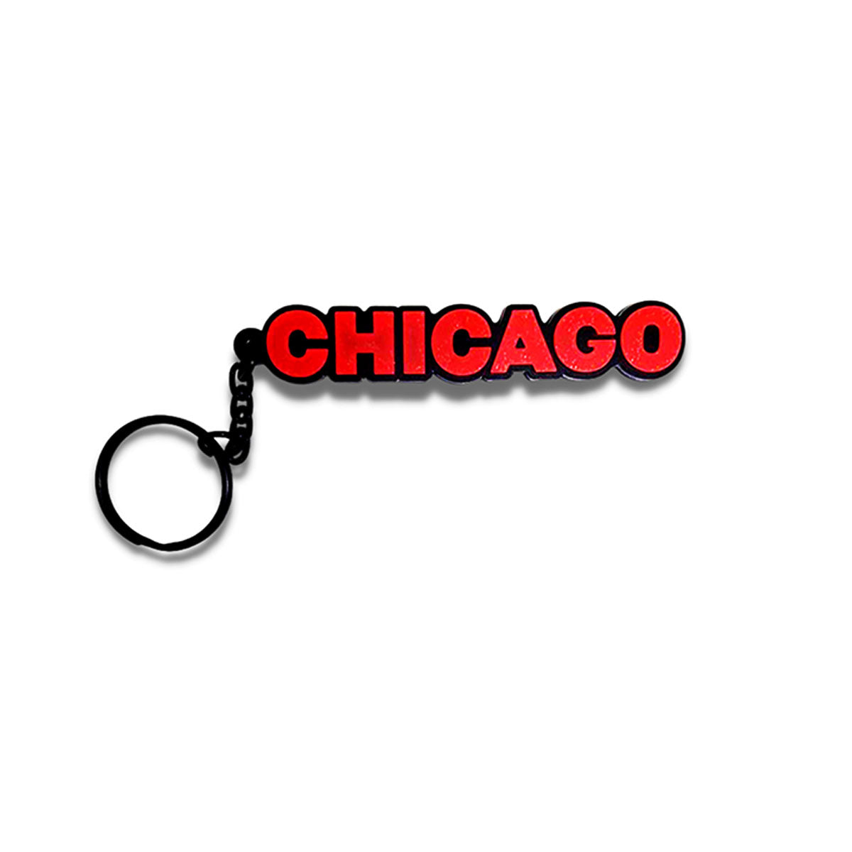 Chicago Rubber Keychain Image