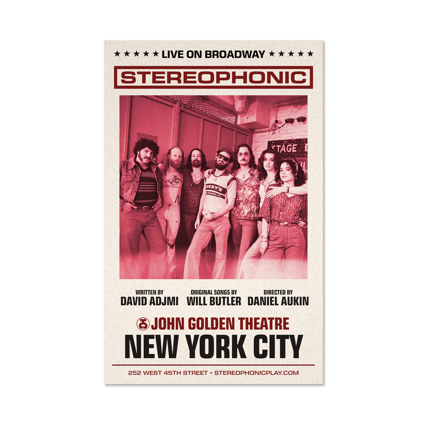 STEREOPHONIC Live On Broadway Windowcard Image
