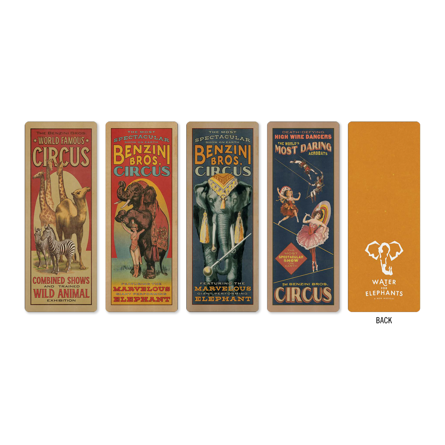 WATER FOR ELEPHANTS Bookmark Set Image