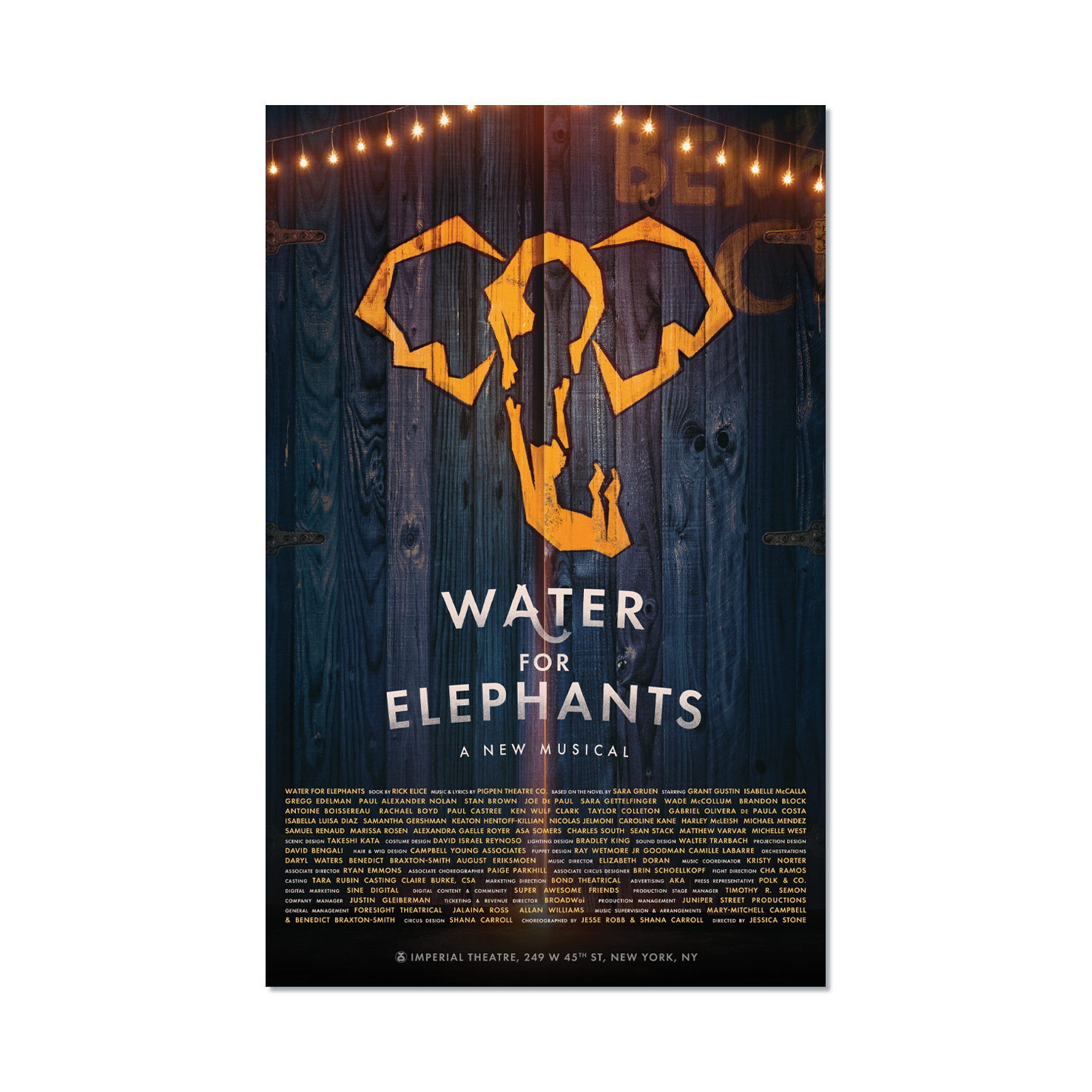 WATER FOR ELEPHANTS Windowcard