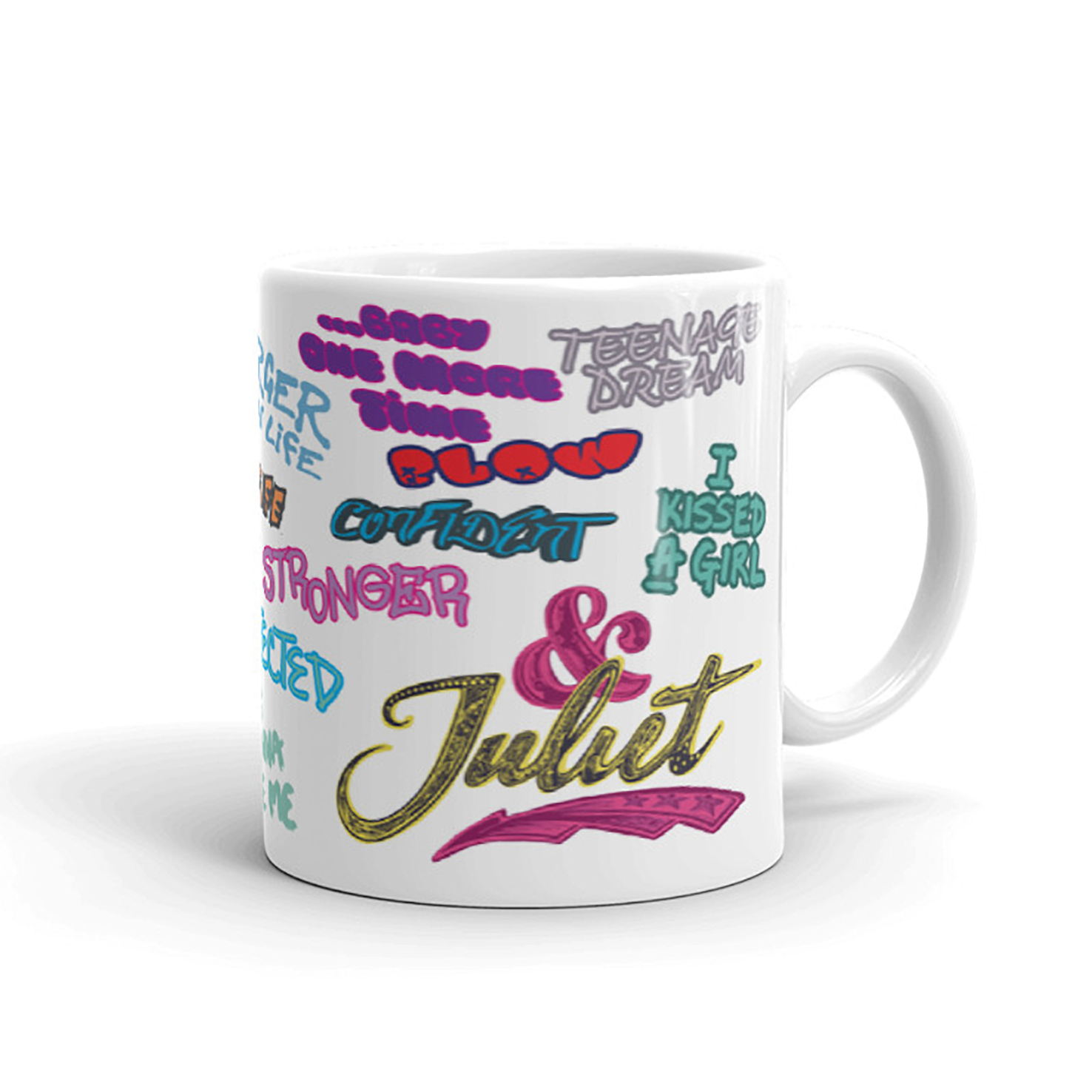 & Juliet Graffiti Mug Image