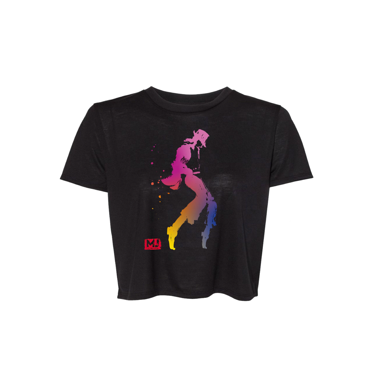 MJ THE MUSICAL Watercolor Cropped Tee Image