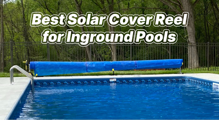 VINGLI Pool Cover Reel Set Pool Solar Cover Reel for Inground Swimming  Pool, Aluminum Solar Swimming Inground Cover Blanket Reel (Upgrade) (14  Feet)