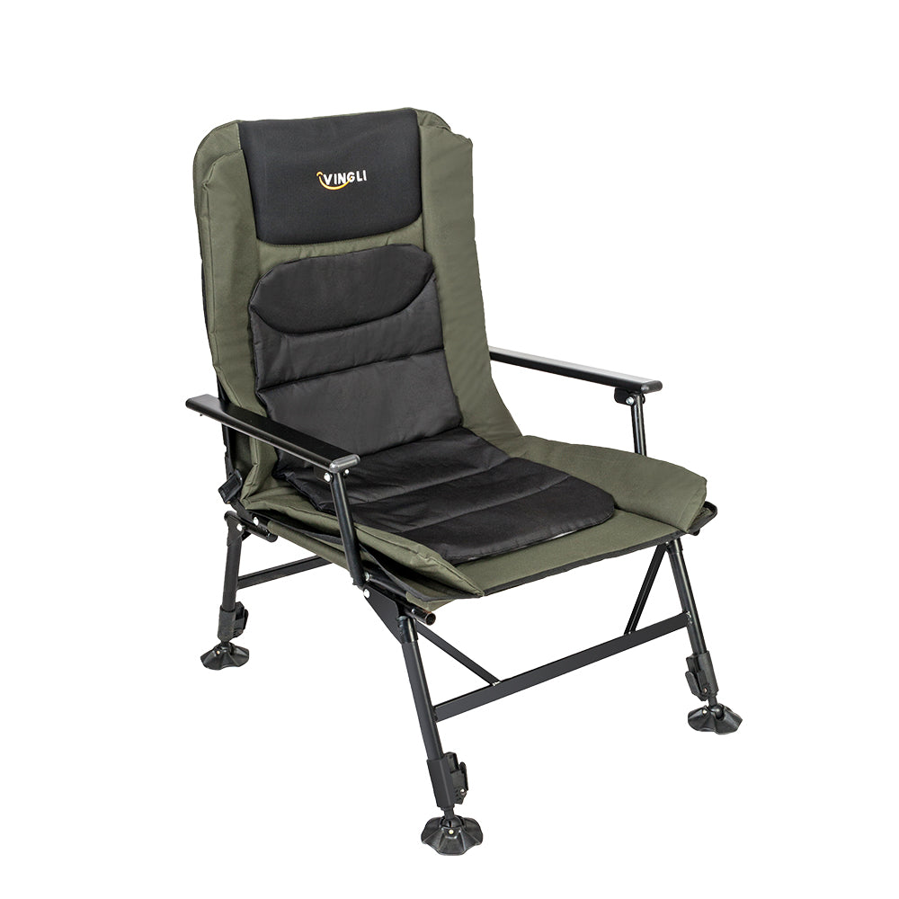 Multifunctional Outdoor Chair Foldable Recliner Four Leg Fishing Portable