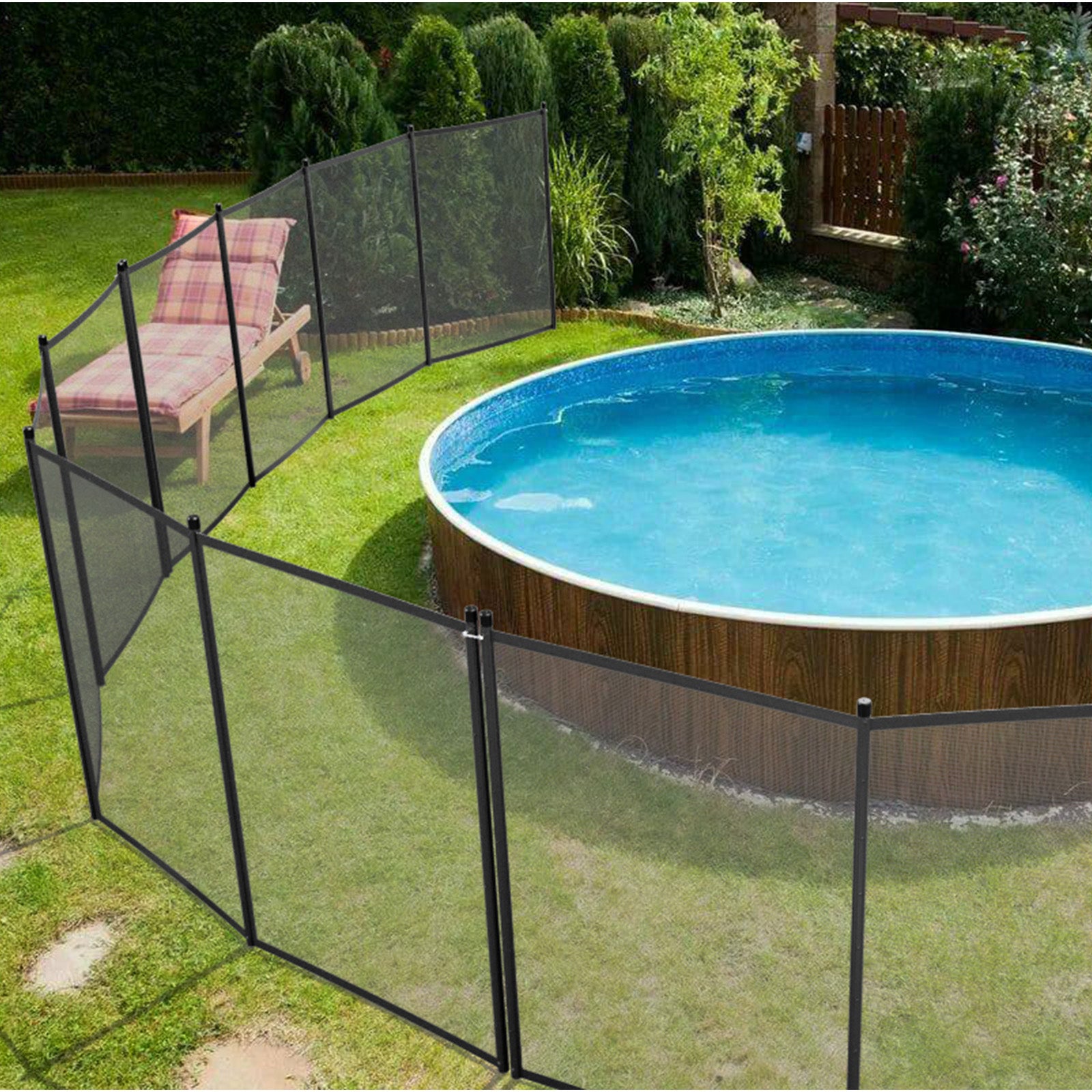 VINGLI Pool Fence 4x96Ft/48Ft/12Ft In-Ground Pools Safety Fencing