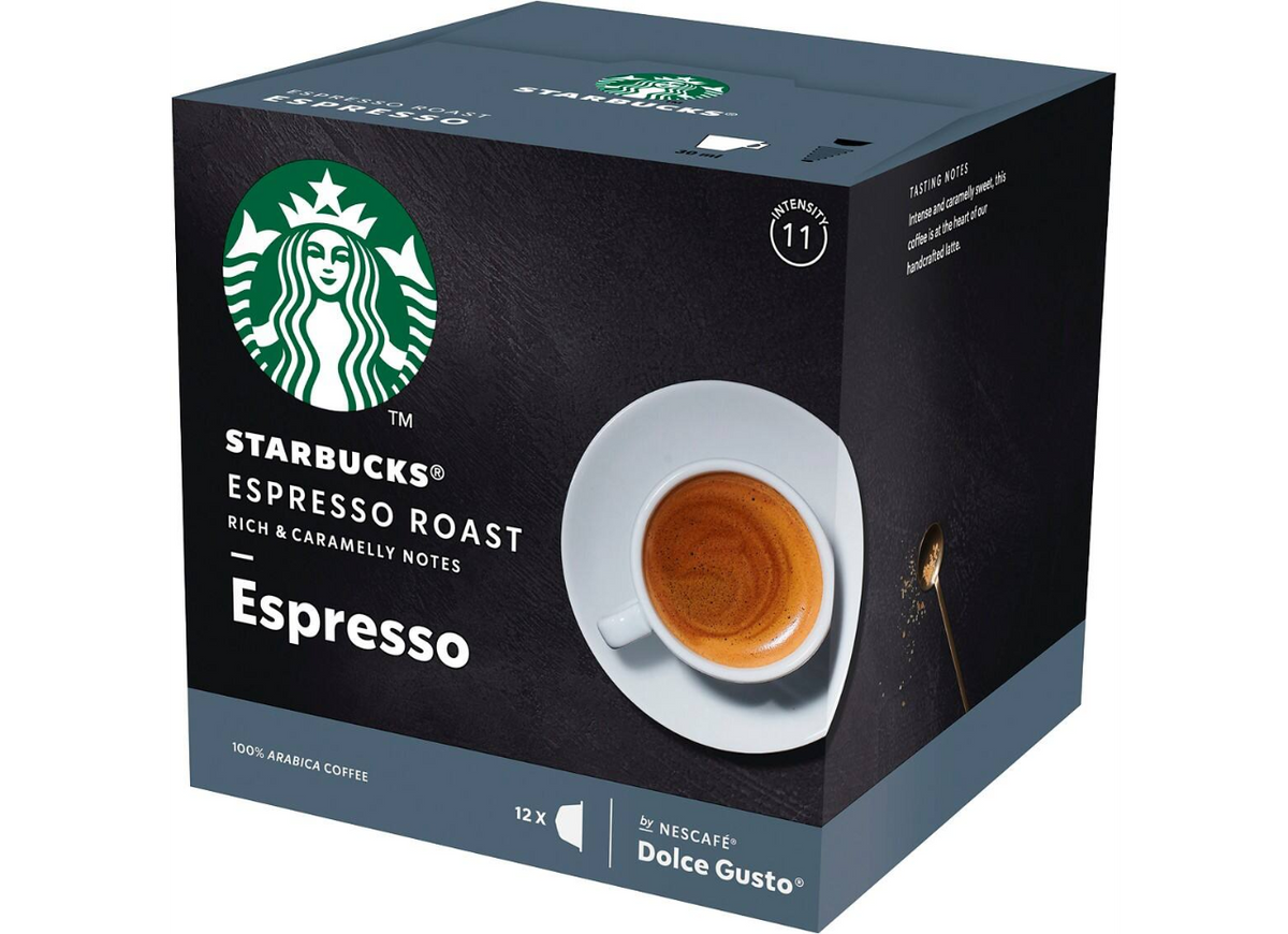 NESCAFÉ Dolce Gusto Starbucks Espresso Roast Coffee Capsules 12 Pieces ...