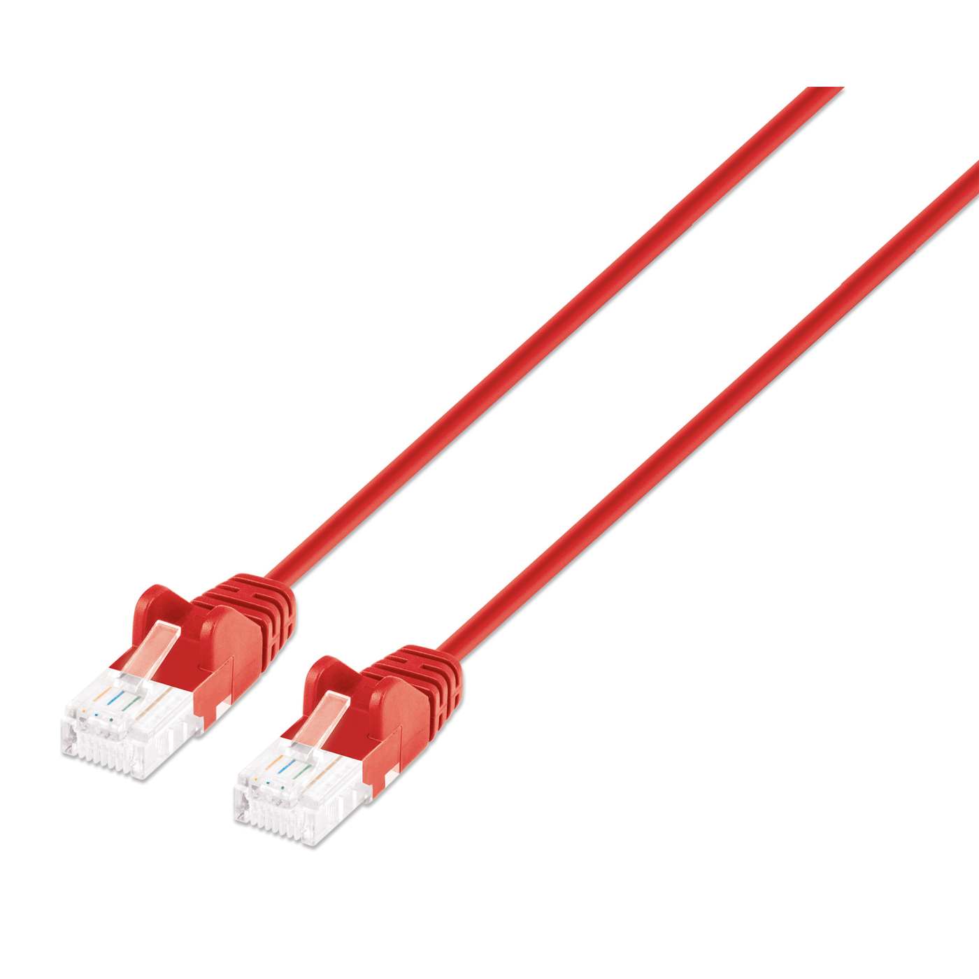 Cat6 U/UTP Slim Network Patch Cable, 1 ft., Red