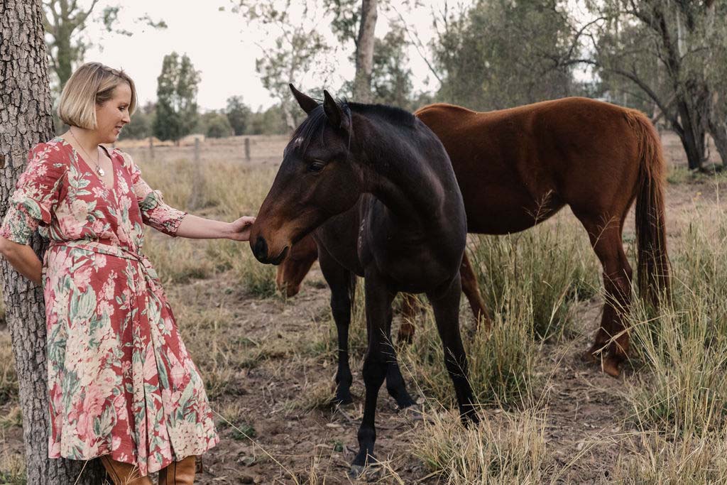 Lady and her horse