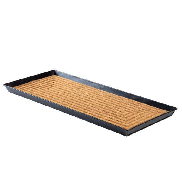Metal Boot Tray - Rectangle Ripple (018)