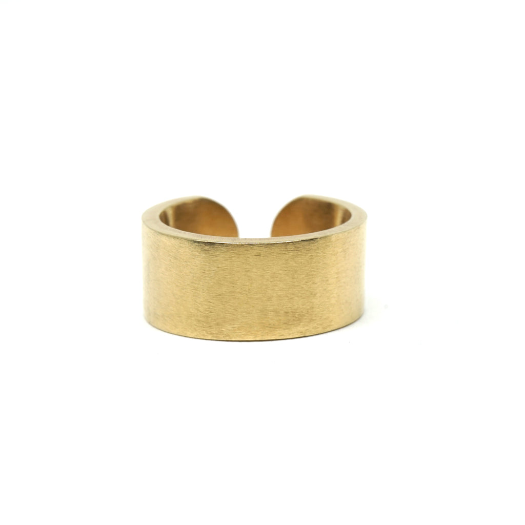 CUNT RING: Matte 18-Karat Gold