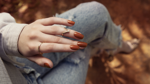 Bio Sculpture Island Clay is the perfect rusty red for the fall season.