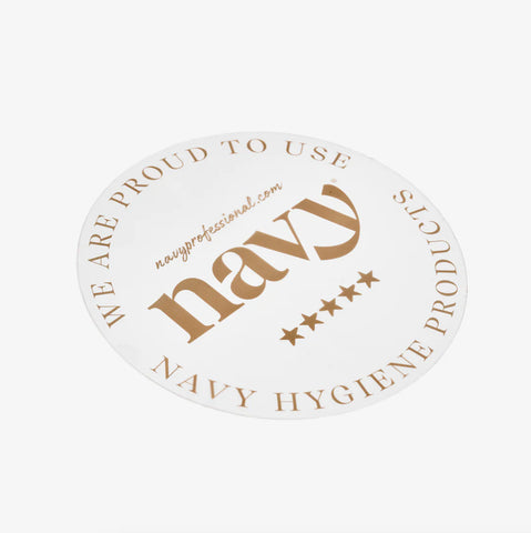 Navy Professional branded window decal