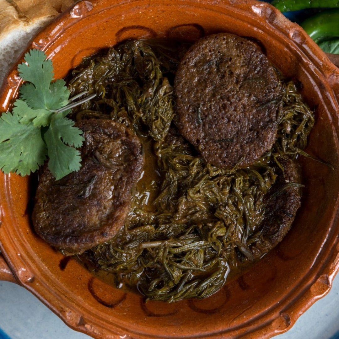 Romeritos con Tortitas de Camarón (Por Kg) 