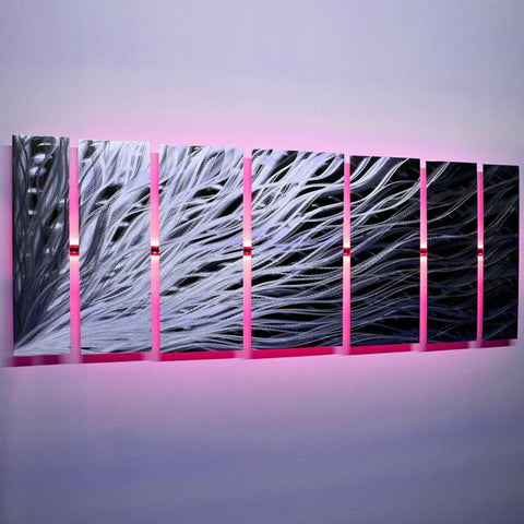 Pink Wall Art With Lights