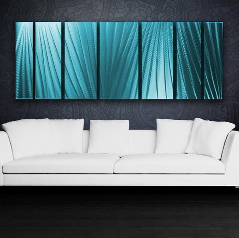 Ocean Blue Main Attraction Contemporary Metal Wall Art