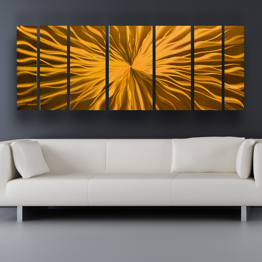 Cosmic Energy Copper Candy 68x24 Large Modern Abstract Metal