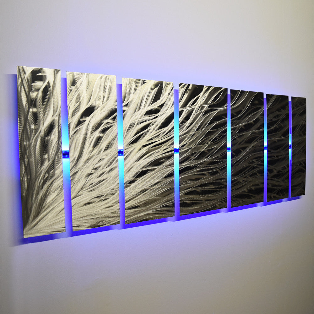 Metal Wall Art With Infused Color Changing Led Lights Dv8 Studio