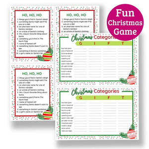 Printable Christmas Scattergories Game - 60 Categories! – The Savvy Sparrow