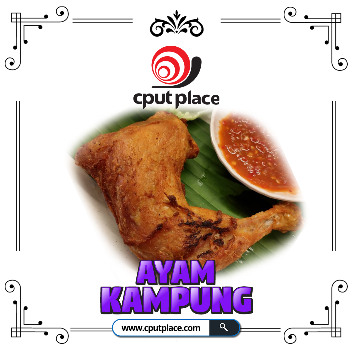 set ayam kampung cput place set ayam kampung