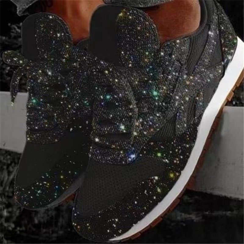 Women's glitter sneakers rhinestone 