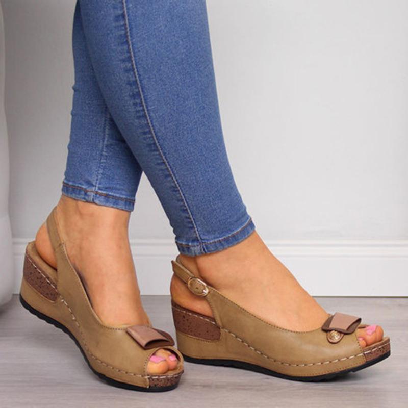 casual wedge sandals