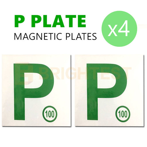 Magnetic P Plate Green NSW 2pk