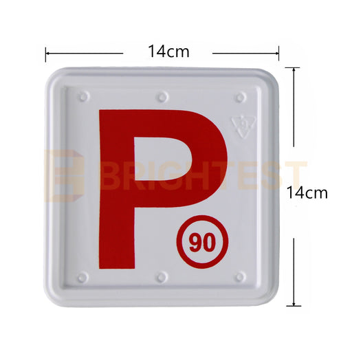 4 x Driver Magnetic Red P Plate Car Sign Number License NSW Yellow L G