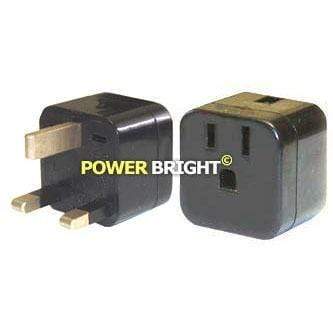 VP-12 USA to UK Outlet Travel Plug Adapter Grounded with Fuse