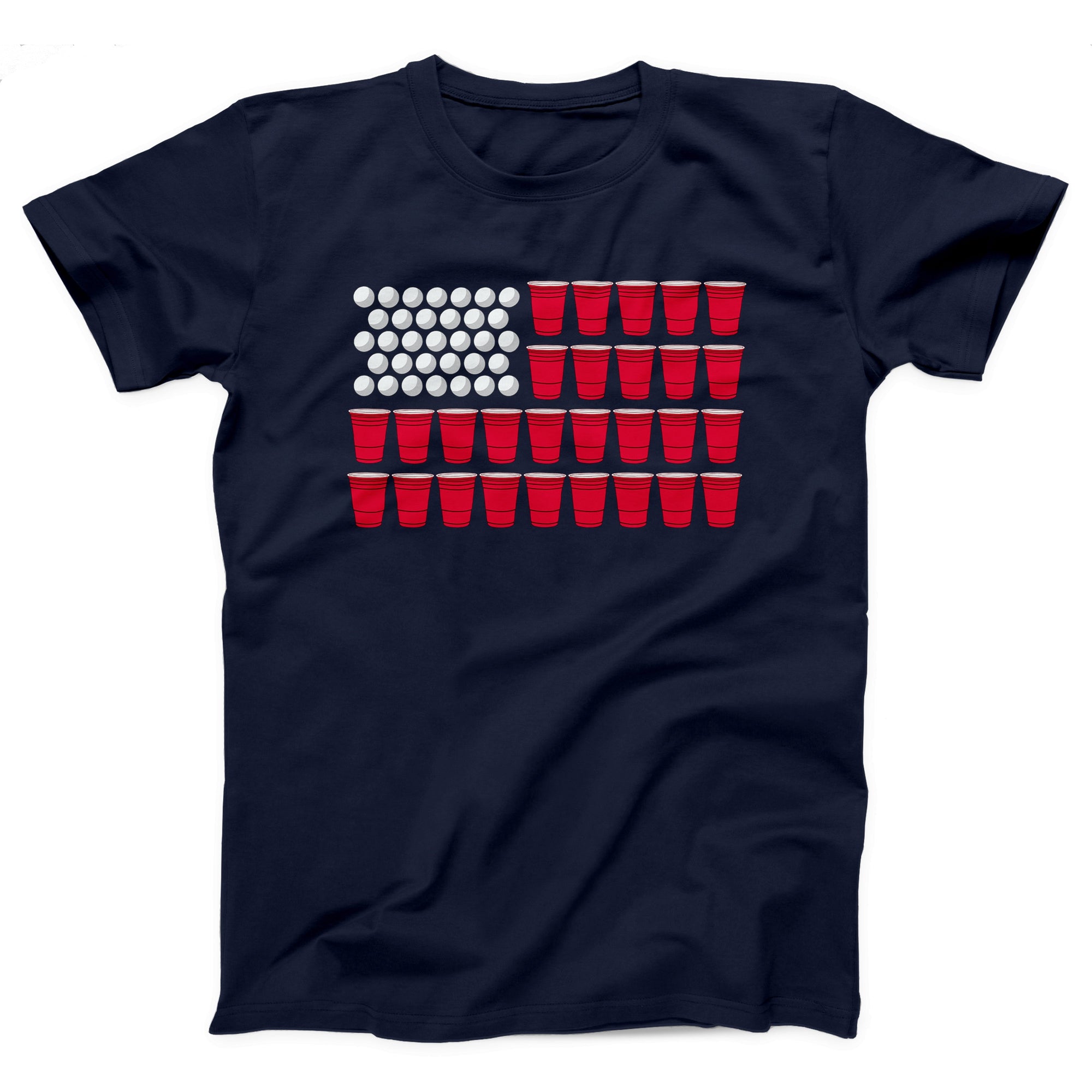 Beer Pong Flag Adult Unisex T-Shirt - anishphilip