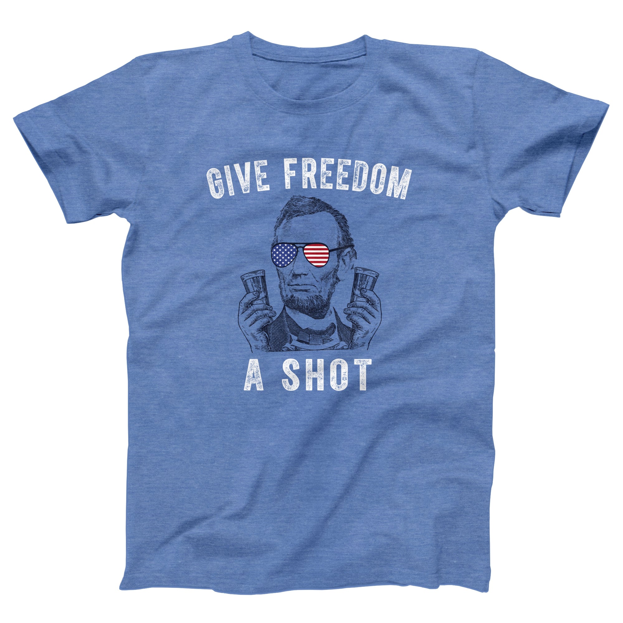 Give Freedom A Shot Adult Unisex T-Shirt - anishphilip