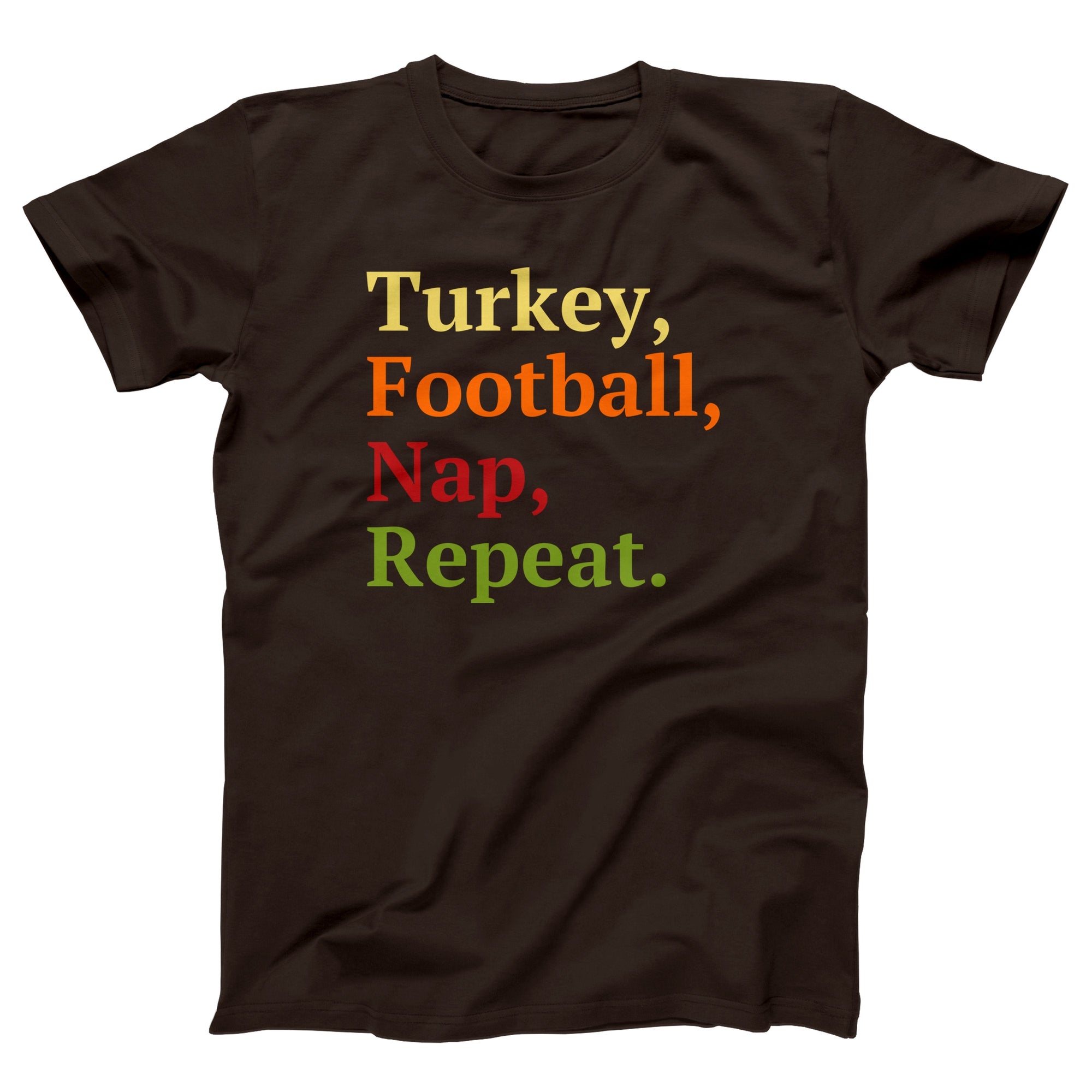 Turkey, Football, Nap, Repeat Adult Unisex T-Shirt - anishphilip