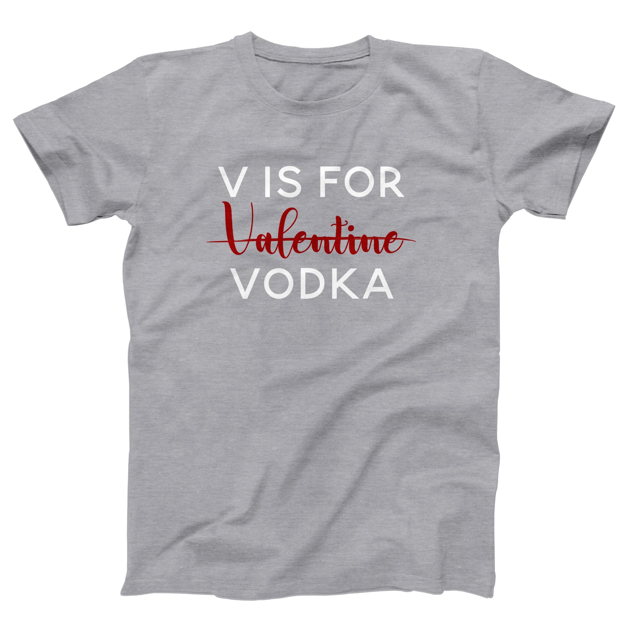 V is for Vodka Adult Unisex T-Shirt - anishphilip