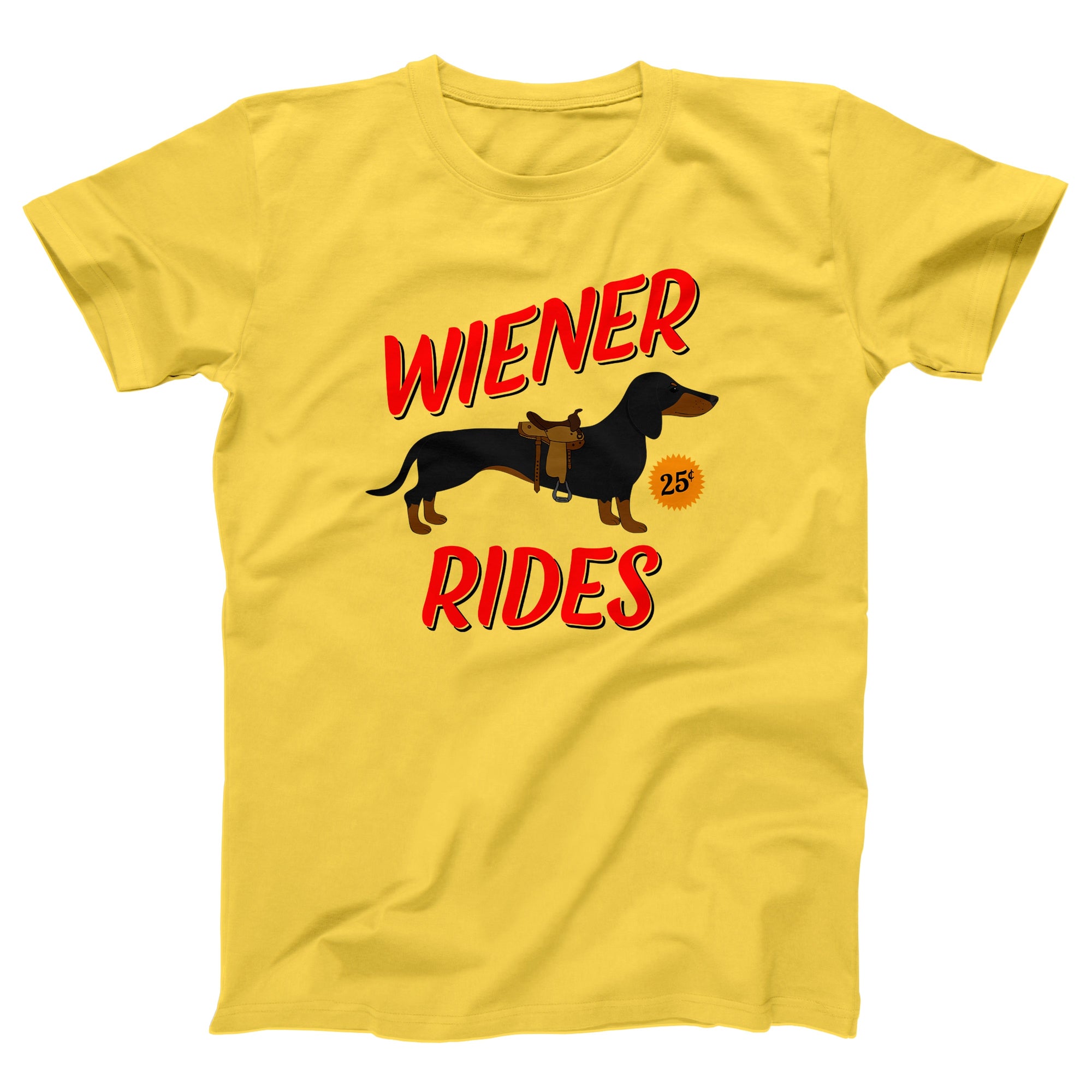 Wiener Rides Adult Unisex T-Shirt - anishphilip