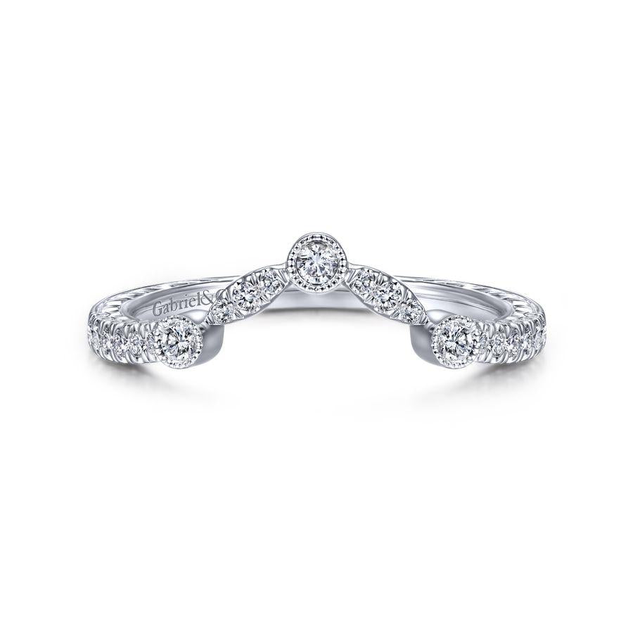 14K White Gold Alessia Diamond Wedding Band – Carroll's