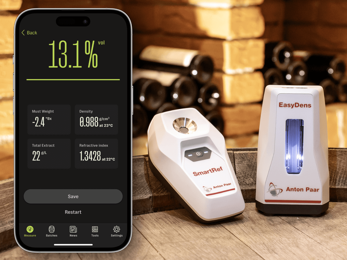 Alcohol content in wine with EasyDens, SmartRef and FTIR