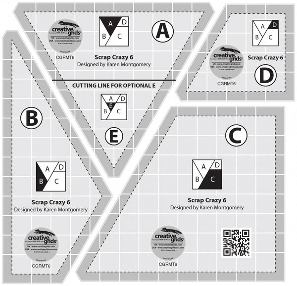 Creative Grids Quilt Ruler 18-1/2in Square