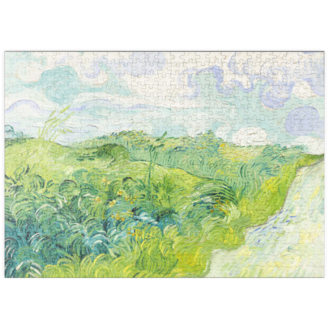 puzzleplate Green Wheat Fields, Auvers (1890) by Vincent van Gogh 500 Puzzle
