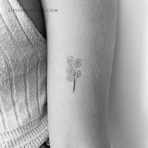 Daisy Temporary Tattoo / Floral Tattoo / Small Flower Tattoo / Ankle  Temporary Tattoo - Etsy