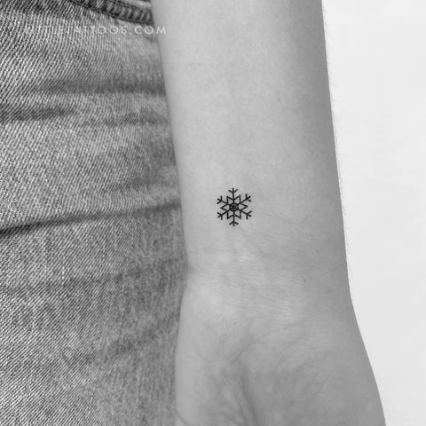 Snowflake Tattoo| Cute Small Tattoo | Minimal Snowflake Tattoo | Fineline Snowflake  Tattoo | Wrist Tattoo . . . . . #snowflakes #snowflaketattoo  #snowflakeminimaltattoo #tinytattoo #smalltattoo #wristtattoo  #wristrattooideas #anshinktattoos #reels ...