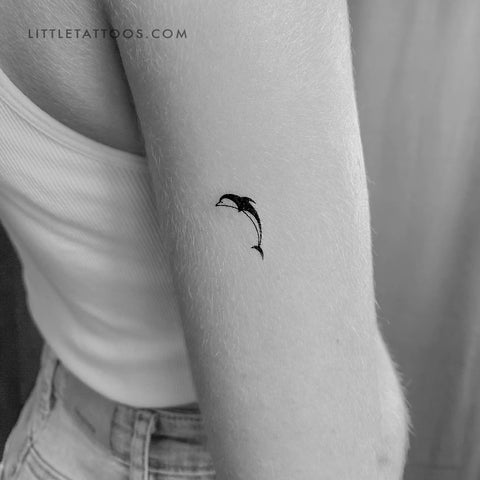Waterproof Temporary Tattoo Sticker Cartoon Animal Blue Whale Dolphin  Dinosaur Body Art Flash Tatoo Fake Tatto Women Men Ladys - AliExpress