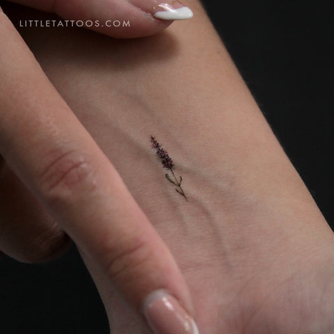 Lavender Temporary Tattoo By Lena Fedchenko (Set of 3) | Minimalist tattoo,  Pattern tattoo, Subtle tattoos