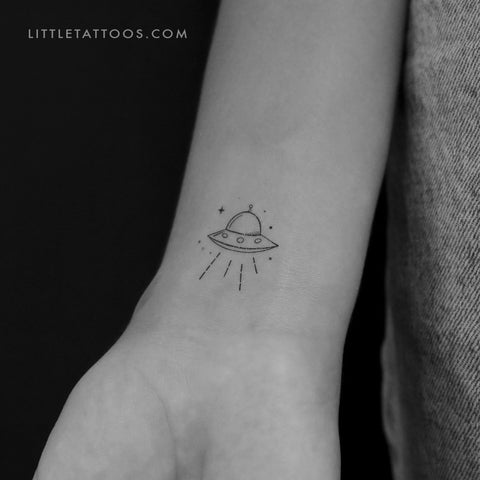 Water Transfer Temporary Tattoo Sticker Spaceship Gossip Mountains Flash  Tatoo Circular Pattern Wrist Body Art Fake Tatto Woman - AliExpress