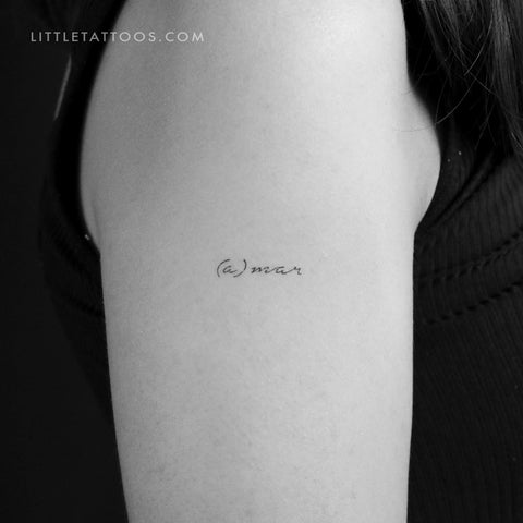 amar #mar | Frases para tatuagem feminina, Frases para tatuagem, Tatuagem  piercing